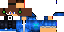 Minecraft skin texture, 64x32 legacy pixels