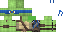 Minecraft skin texture, 64x32 legacy pixels