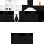 Black Minecraft skin texture, 64x64 pixels