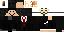 Minecraft skin texture, 64x32 legacy pixels
