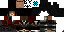 Minecraft skin texture, 64x32 legacy pixels
