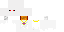Minecraft skin texture, 64x32 legacy pixels