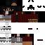 Minecraft skin texture, 64x64 pixels