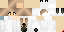 Minecraft skin texture, 64x32 legacy pixels