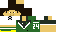 Minecraft skin texture, 64x32 legacy pixels