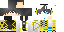 Minecraft skin texture, 64x32 legacy pixels