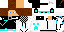 Minecraft skin texture, 64x32 legacy pixels