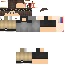Minecraft skin texture, 64x64 pixels