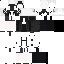 Gray black Minecraft skin texture, 64x64 pixels