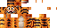 Minecraft skin texture, 64x32 legacy pixels