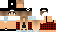 Minecraft skin texture, 64x32 legacy pixels