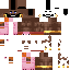 Minecraft skin texture, 64x64 pixels
