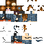 Minecraft skin texture, 64x64 pixels