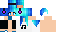 Minecraft skin texture, 64x32 legacy pixels