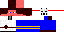 Minecraft skin texture, 64x32 legacy pixels