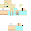 Minecraft skin texture, 64x64 pixels