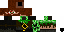 Minecraft skin texture, 64x32 legacy pixels