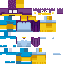 Minecraft skin texture, 64x64 pixels