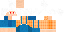 Minecraft skin texture, 64x32 legacy pixels