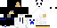 Minecraft skin texture, 64x32 legacy pixels