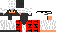 Minecraft skin texture, 64x32 legacy pixels