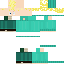 Minecraft skin texture, 64x64 pixels