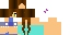 Minecraft skin texture, 64x32 legacy pixels