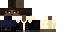 Minecraft skin texture, 64x32 legacy pixels