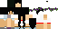 Minecraft skin texture, 64x32 legacy pixels