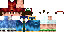 Blue Minecraft skin texture, 64x32 legacy pixels