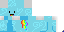 Minecraft skin texture, 64x32 legacy pixels