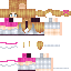 Minecraft skin texture, 64x64 pixels