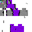 Minecraft skin texture, 64x64 pixels