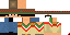 Minecraft skin texture, 64x32 legacy pixels