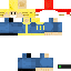 Minecraft skin texture, 64x64 pixels