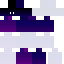 Blue purple Minecraft skin texture, 64x64 pixels