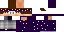 Minecraft skin texture, 64x32 legacy pixels