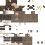 Brown Minecraft skin texture, 64x64 pixels