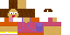 Minecraft skin texture, 64x32 legacy pixels