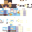Minecraft skin texture, 64x64 pixels