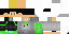 Minecraft skin texture, 64x32 legacy pixels