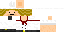 Minecraft skin texture, 64x32 legacy pixels