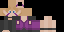 Minecraft skin texture, 64x32 legacy pixels