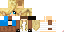 Minecraft skin texture, 64x32 legacy pixels