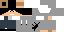 Minecraft skin texture, 64x32 legacy pixels