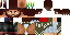 Minecraft skin texture, 64x32 legacy pixels