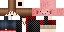 Minecraft skin texture, 64x32 legacy pixels