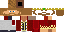 Minecraft skin texture, 64x32 legacy pixels