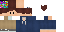 Minecraft skin texture, 64x32 legacy pixels