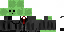 Minecraft skin texture, 64x32 legacy pixels